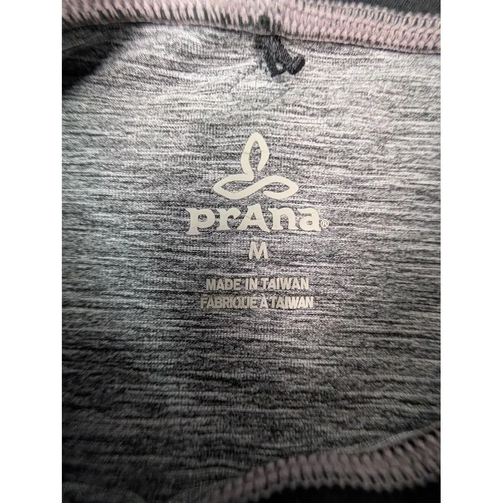PrAna Pullover Women's M Cowl Neck Heathered‎ Gray Kangaroo Pocket